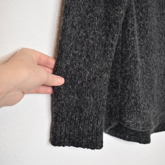 Michael Kors Turtleneck Tunic Sweater Sz M Chunky Marled Wool Neutral Minimalist - Picture 7 of 15